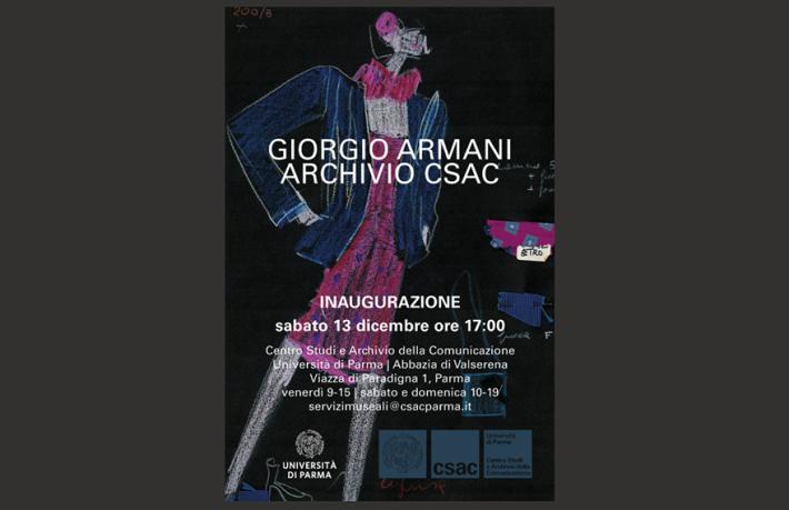 Cento opere originali di Giorgio Armani in mostra a Parma