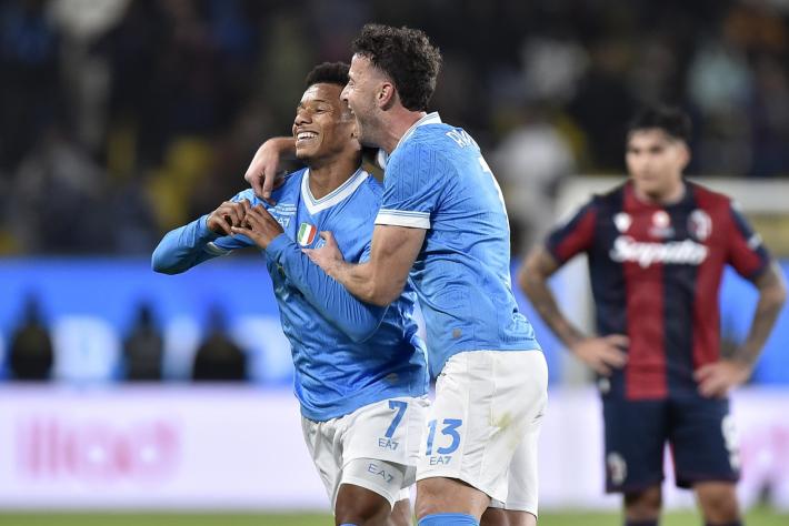 Bologna battuto 2-0, il Napoli vince la Supercoppa italiana