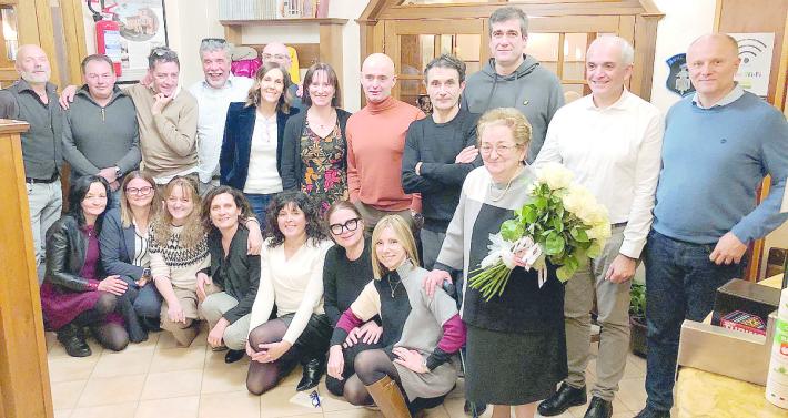 I ragazzi del '72 hanno riabbracciato la maestra Romana Tobiardi Busani