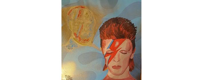 Dieci anni senza David Bowie. Apre a Parma la mostra d&rsquo;arte collettiva &laquo;Hello Starman!&raquo;. Anche un quadro della parmigiana Roberta Musi