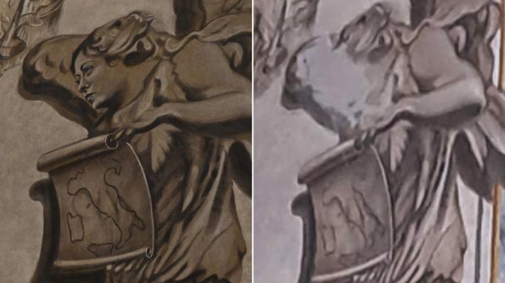 Il parroco, rimosso dal dipinto restaurato il volto di Meloni 