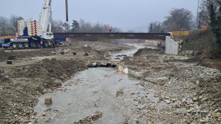Nuovo ponte di Ozzanello: in acciaio a prova di piena