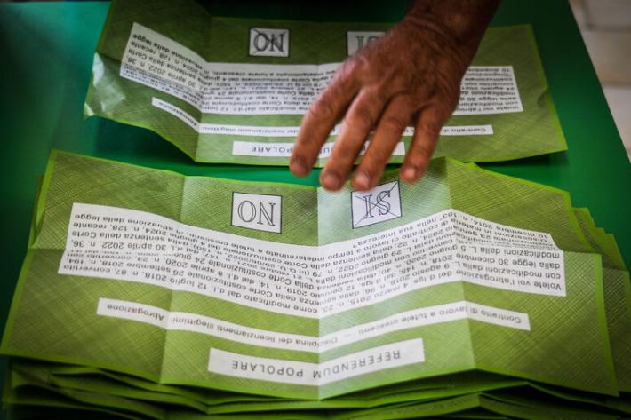 Il referendum e l'Italia polarizzata