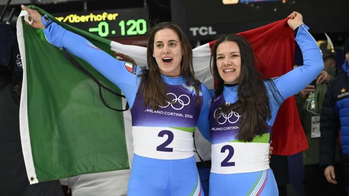 Milano Cortina: slittino doppio donne, 3/o oro Italia