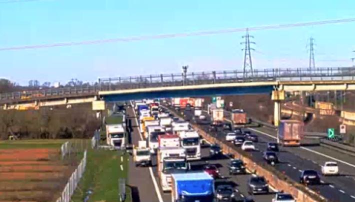 Incidente, coda a Fidenza e sulla via Emilia