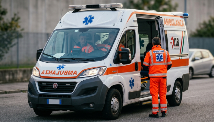 Centauro cade rovinosamente a terra:  ricoverato in rianimazione al Maggiore