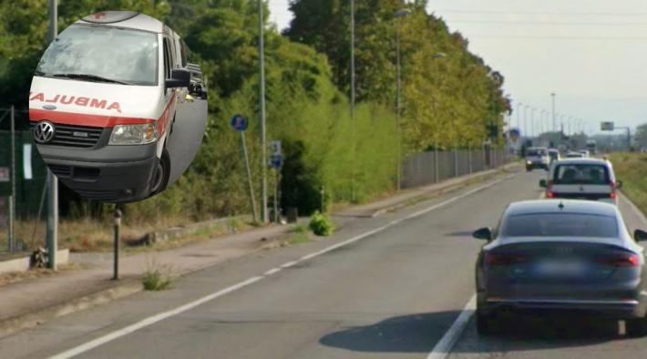 Paura a San Polo di Torrile: scontro auto-scooter, 27enne trasportato al pronto soccorso