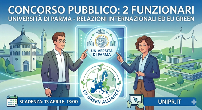 Concorso pubblico dell'Universit&agrave; di Parma per l'assunzione di 2 funzionari amministrativo-gestionali