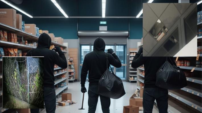 I ladri si calano dal soffitto del supermercato: furto sventato a Fidenza dall'intervento delle guardie giurate