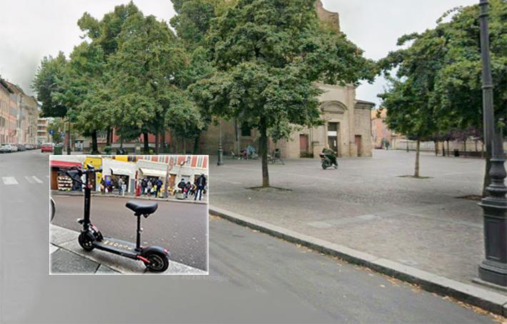 Si schianta in monopattino contro un'auto parcheggiata in piazzale Picelli: 23enne al Maggiore 