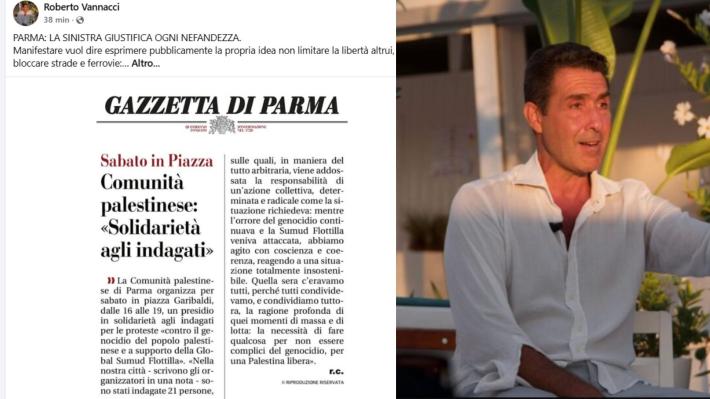 Manifestazione a Parma a favore degli indagati per la manifestazione propal, Vannacci sui social: "La sinistra giustifica ogni nefandezza"