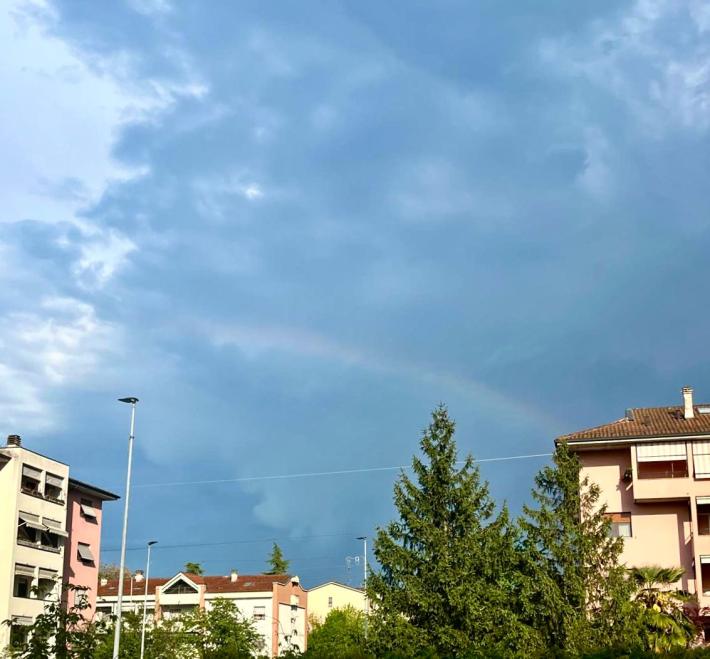 L'arcobaleno dopo la pioggia