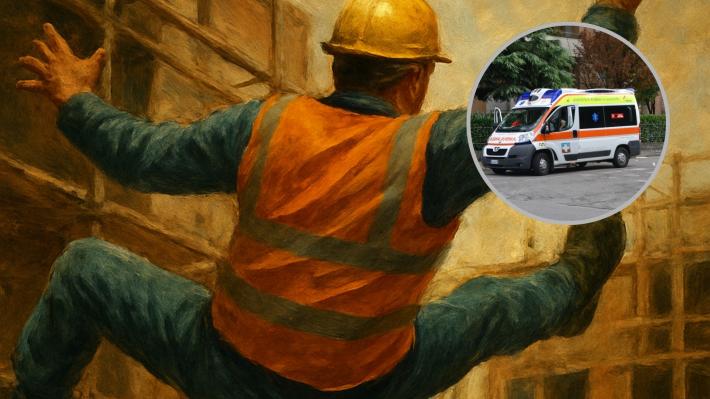 Paura a Montechiarugolo: caduta di un operaio, trasportato al Maggiore