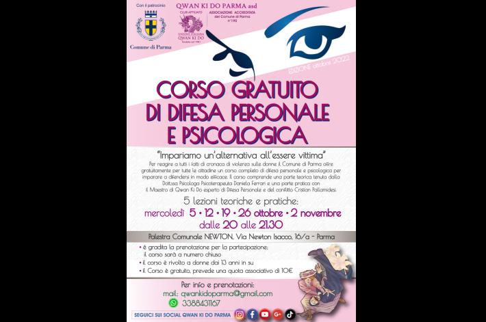Corso gratuito di difesa personale e psicologica rivolto alle donne