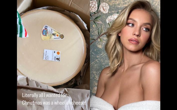 Il parmigiano sbarca a Hollywood... sulla tavola di Sydney Sweeney
