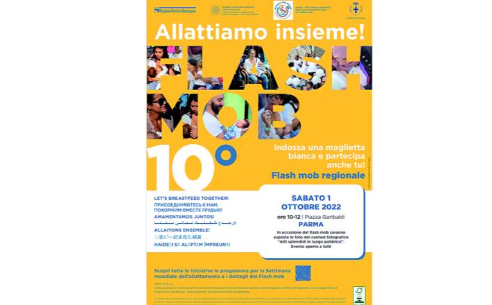 Settimana Mondiale dell&rsquo;Allattamento Materno 2022: flash mob a Parma, Fidenza e Traversetolo e altre iniziative su tutto il territorio provinciale dal 23 settembre al 15 ottobre
