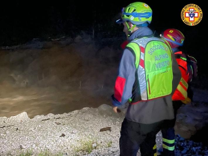 Maltempo: due gruppi scout recuperati sulle Dolomiti venete