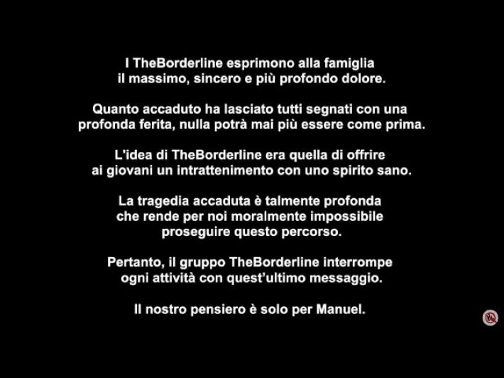 Incidente Roma: chiude Theborderline, dolore per morte Manuel