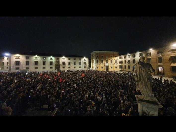 A Pisa in cinquemila in piazza per solidariet&agrave; agli studenti
