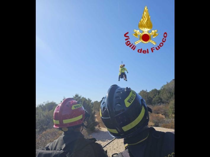 Turista bloccata su ferrata a Tavolara, salvata con l'elicottero