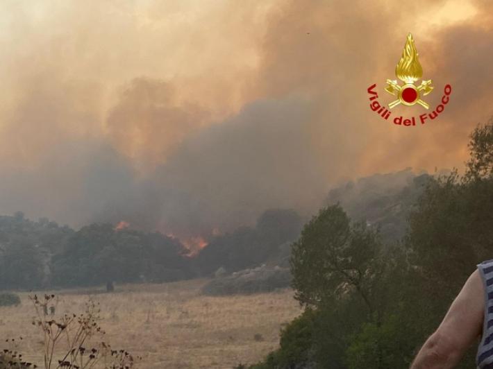 Incendio nel Nuorese, oltre 450 ettari distrutti dalle fiamme