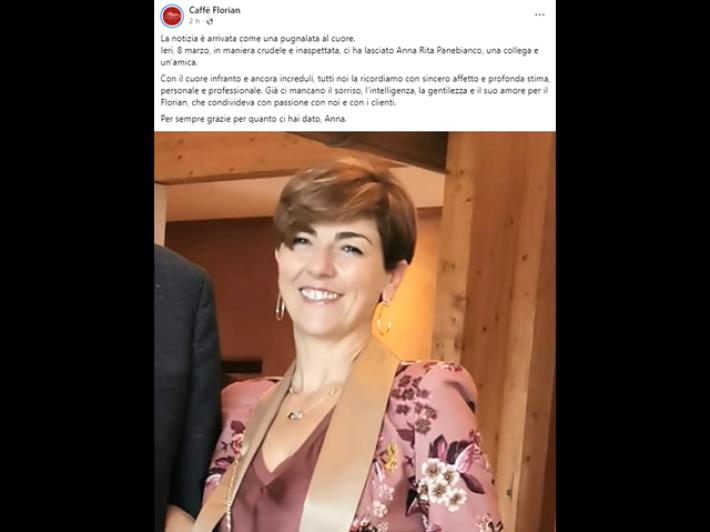 Manager del Florian vittima dell'incidente nautico a Venezia