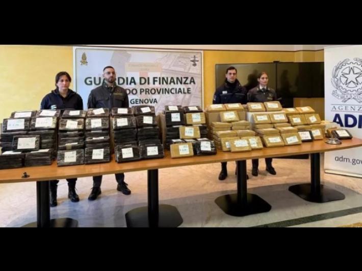 Sequestrati nel porto di Genova 240 chili di cocaina