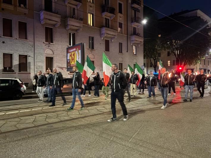 Estrema destra ricorda Ramelli a Milano, un migliaio in corteo