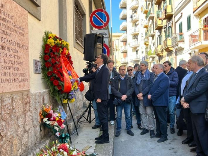 Ricordati a Palermo Pio La Torre e Rosario Di Salvo