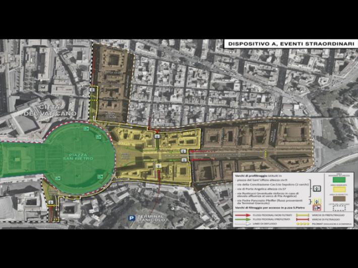 Pronto piano sicurezza 'modulare' della Questura per il conclave