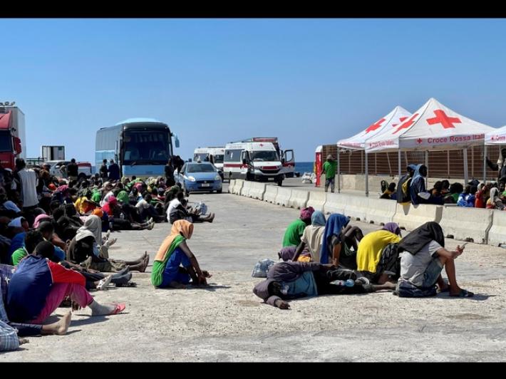 Croce rossa, 144.641 migranti accolti a Lampedusa in due anni