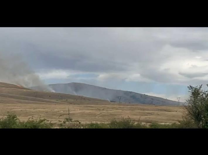 Incendio in Abruzzo tra Pescina e Collarmele, pompieri in azione