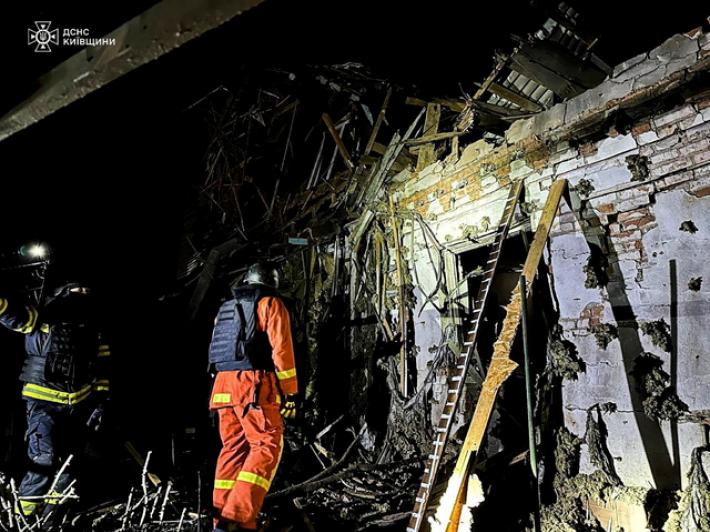 Attacco russo con droni su Kiev, otto feriti