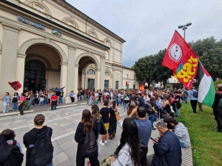 Sciopero per Gaza, presidio a Perugia e corteo a Terni