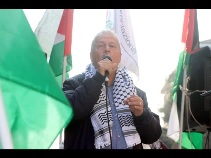 Corteo ProPal a Sesto con presidente associazione Hannoun