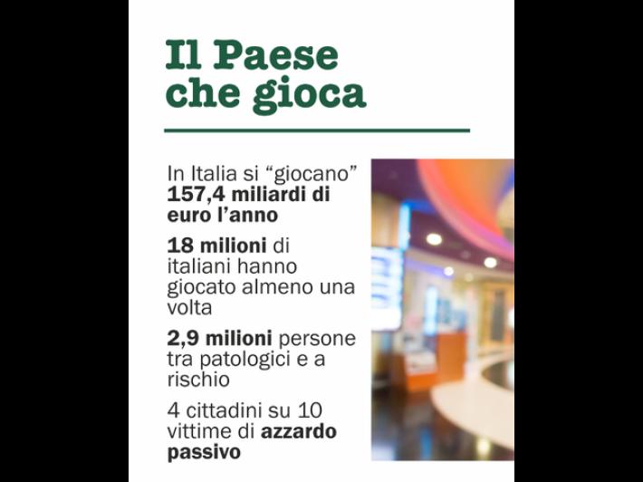 Diciotto milioni di italiani hanno giocato d'azzardo, dossier