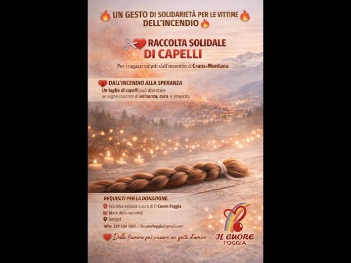 Crans-Montana, associazione Foggia avvia raccolta solidale di capelli