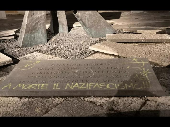 Giornata Memoria: a Verona imbrattato monumento Shoah