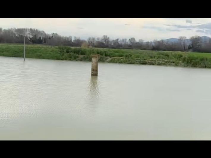 Area Casa Bianca nel Parco archeologico di Sibari sotto tre metri di acqua e fango