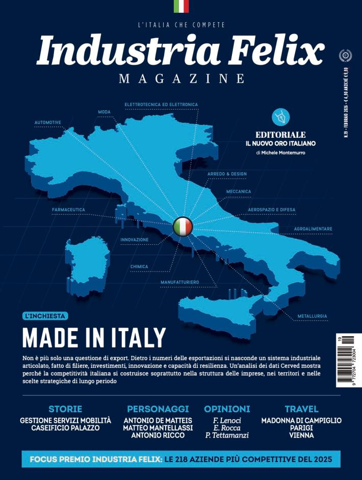 Comunicato Stampa: INDUSTRIA FELIX MAGAZINE: IN EDICOLA E ONLINE IL NUOVO NUMERO DEDICATO AL MADE IN ITALY&nbsp;