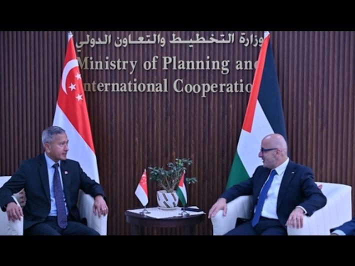 Ministro delle Finanze della Palestina in visita a Singapore