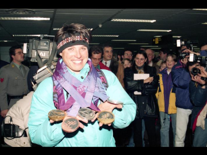 Di Centa 'non potei avere un figlio e gareggiare, ora si pu&ograve; ed &egrave; una vittoria'