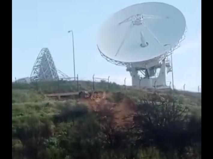 Frana al confine dell'area del Muos a Niscemi