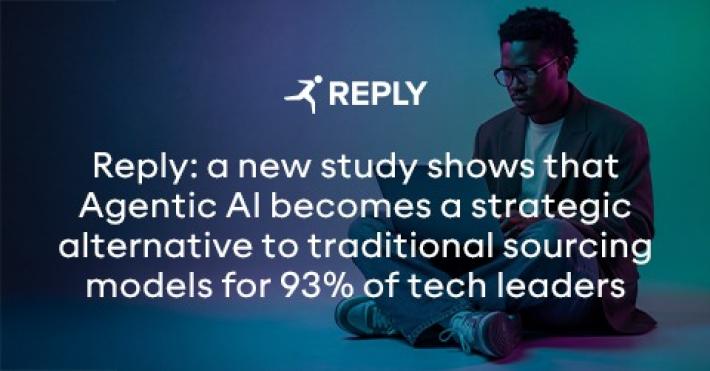 Comunicato Stampa: Reply: per 93% dei tech leader l&rsquo;Agentic AI sar&agrave; un&rsquo;alternativa strategica al sourcing tradizionale