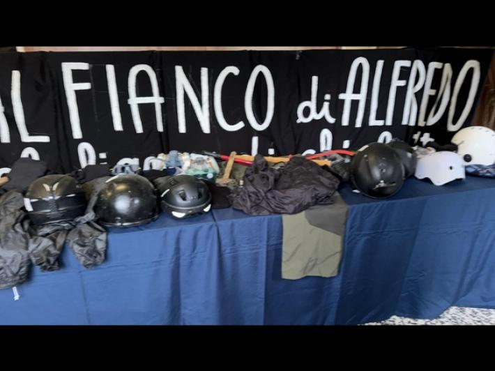 A processo 28 anarchici per gli scontri a Torino al corteo pro Cospito