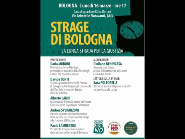 Familiari vittime via Fani, 'ci dissociamo da evento a Bologna su strage'