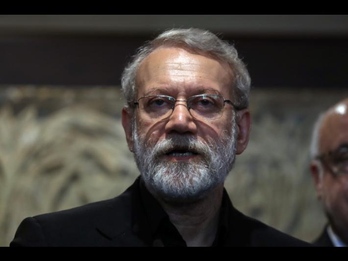 Messaggio scritto di Larijani pubblicato sui social