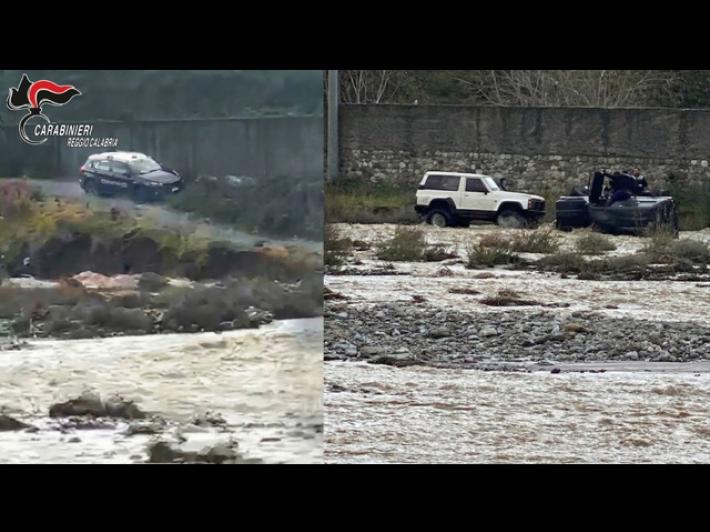 Auto si ribalta in un torrente nel Reggino, salvate due persone