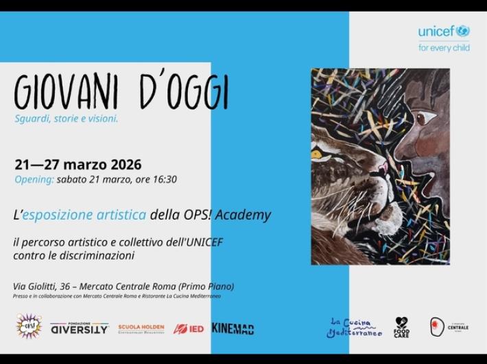 Unicef inaugura a Roma 'Giovani d'oggi', 15 opere di migranti e rifugiati