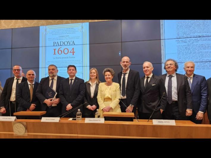 Presentato in Senato il brevetto del 1604 per la pasta padovana